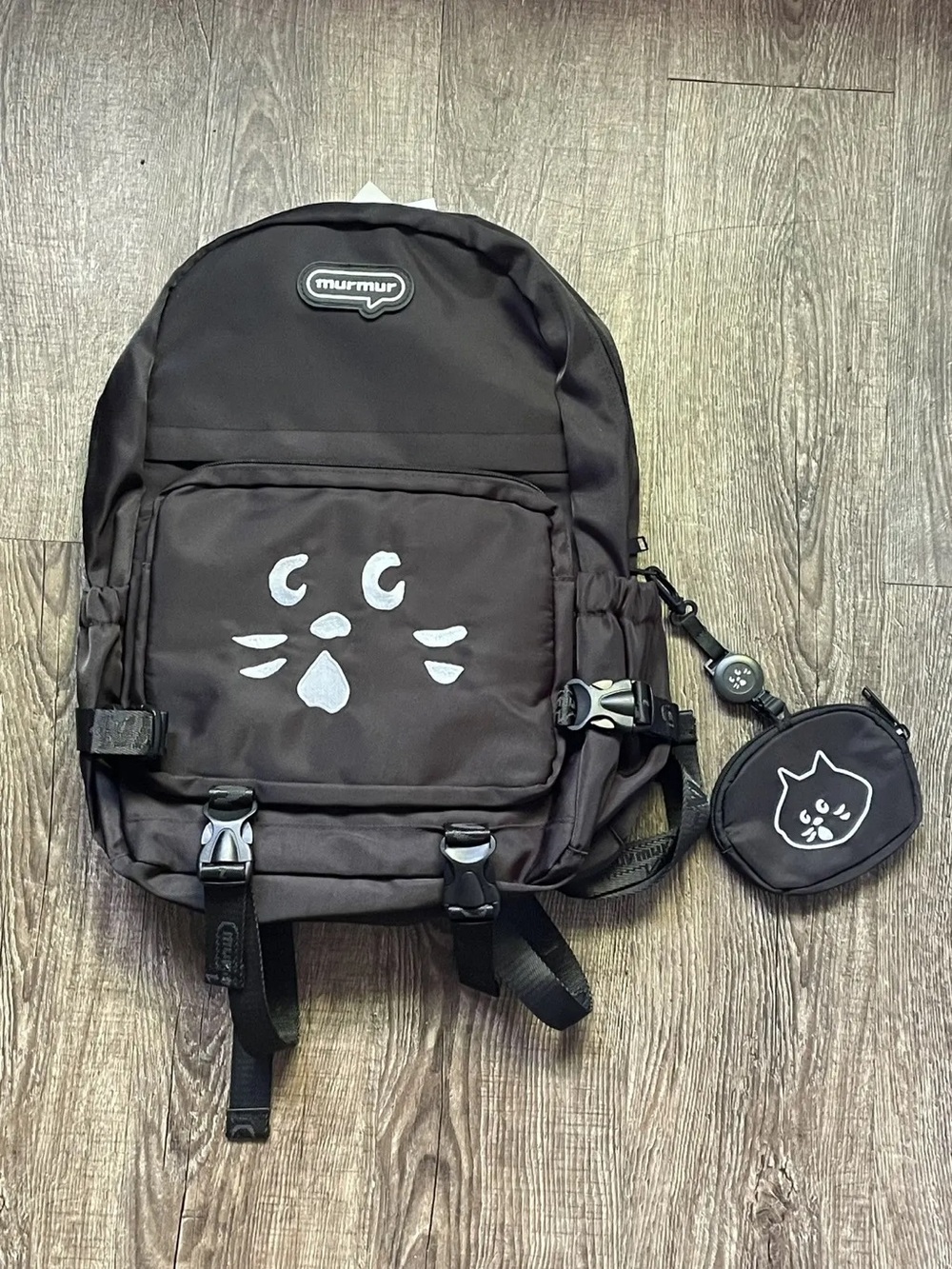 Issey Miyake Black Cat Backpack with Coin Pouch